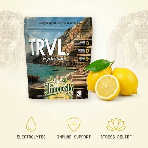 TRVL Limoncello 3-in-1 Hydration Stick Packs