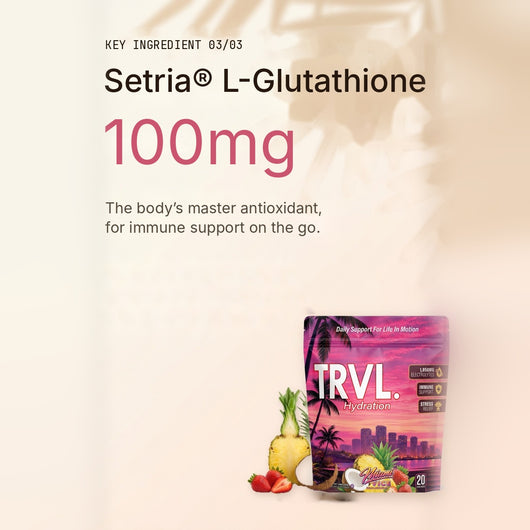 TRVL Miami Vice 3-in-1 Hydration Stick Packs