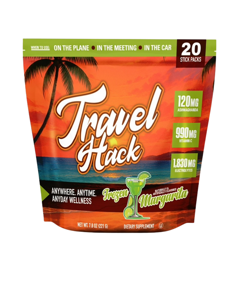 Travel Hack™ Hydration | 3-in-1 Hydration, Immunity & Stress Support Drink Mix