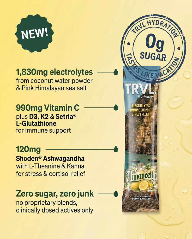 TRVL  –  Limoncello 3-in-1 Hydration Drink