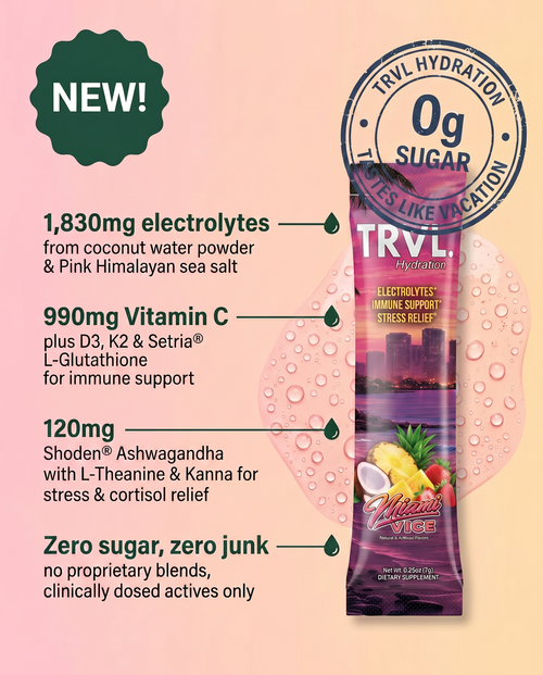 TRVL Miami Vice 3-in-1 Hydration Drink